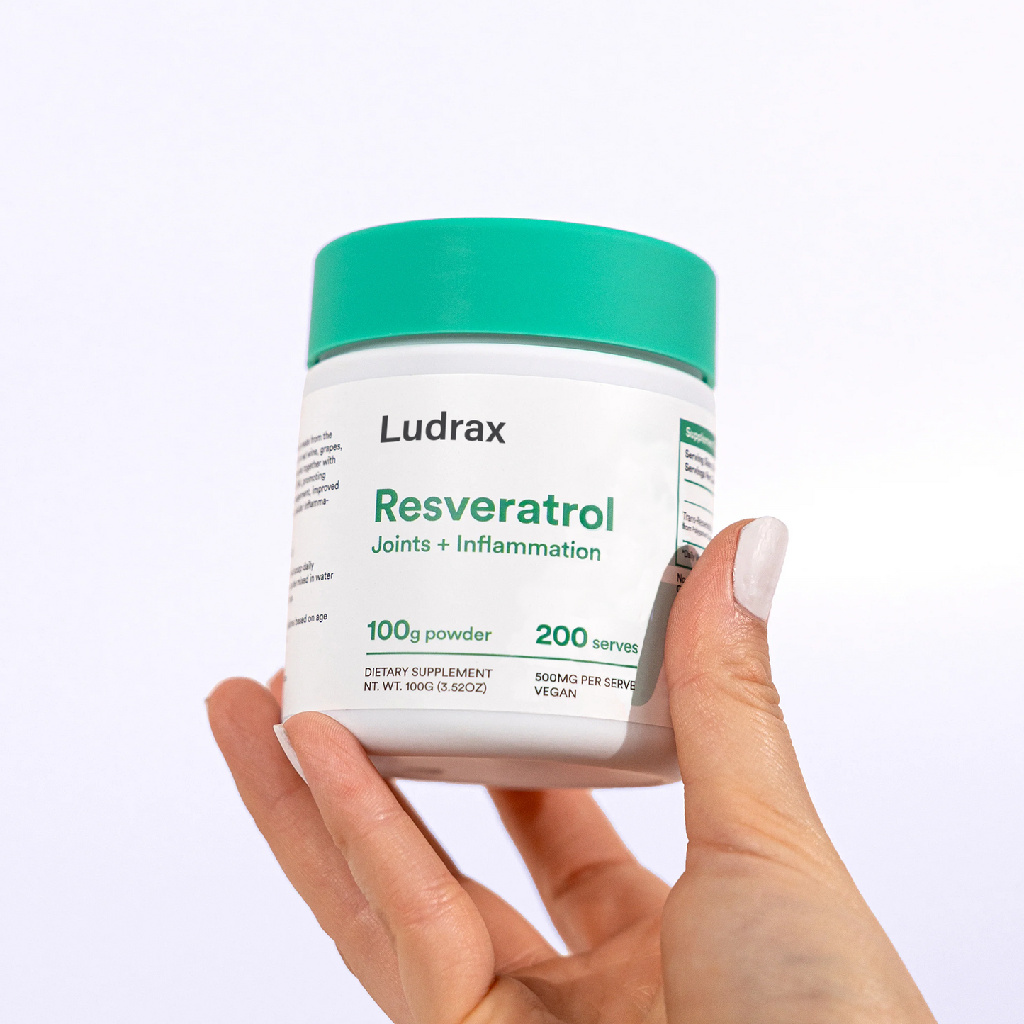 LUDRAX 100g Pure Resveratrol Powder for DNA Repair