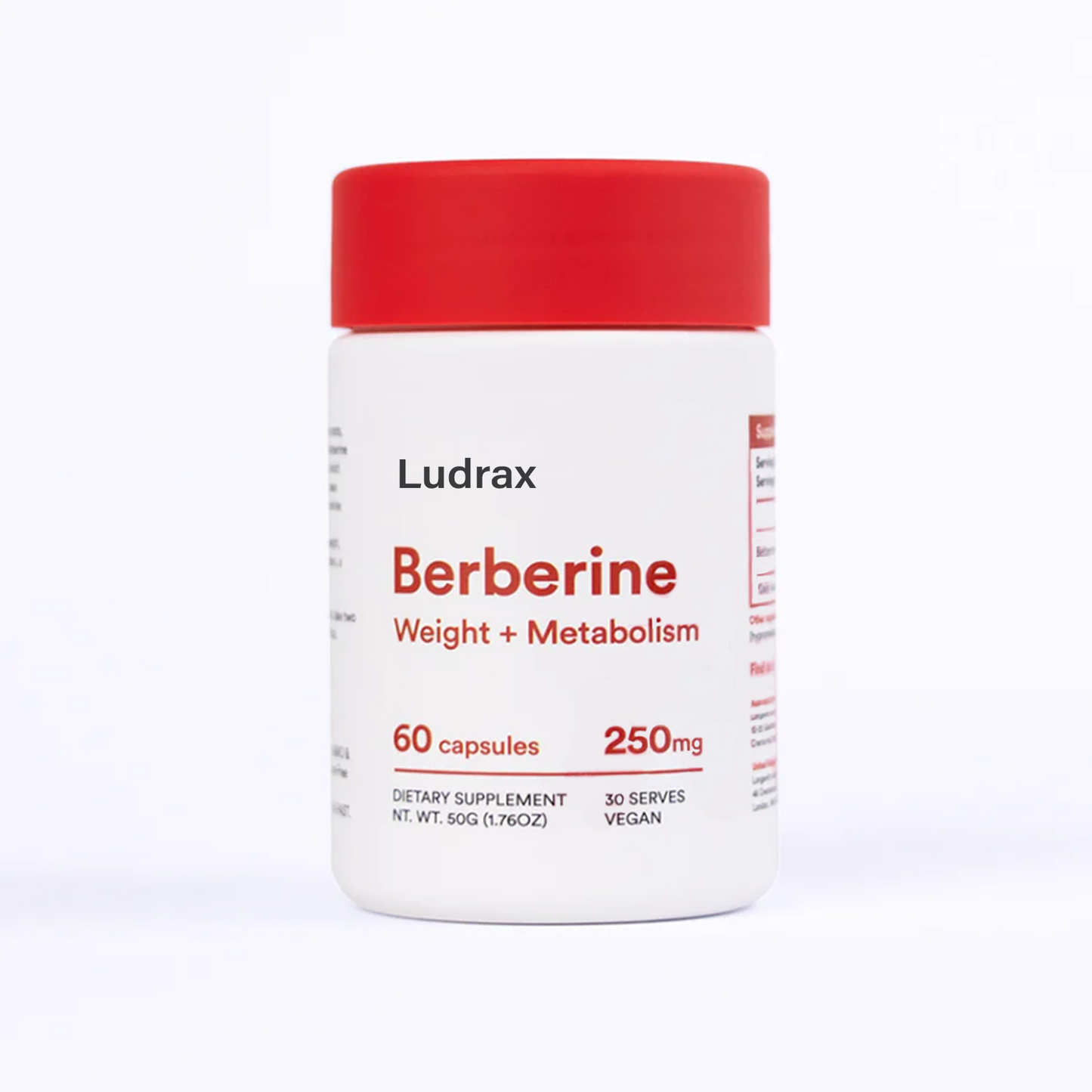 LUDRAX Berberine Capsules (60 x 250mg)