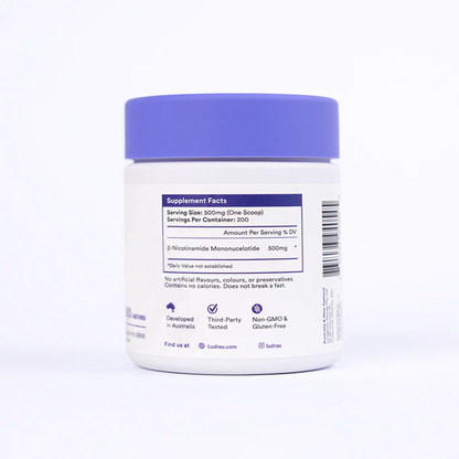 LUDRAX 100g Pure NMN Powder, Stabilised for NAD+